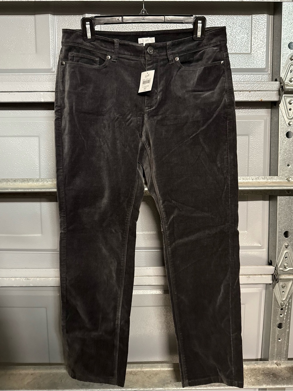 NWT J. Jill Women's Skinny Pants in Velvet Dark Charcoal Gray